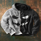 Halloween Herren Kapuzenpullover mit digitalem Kürbis-Druck