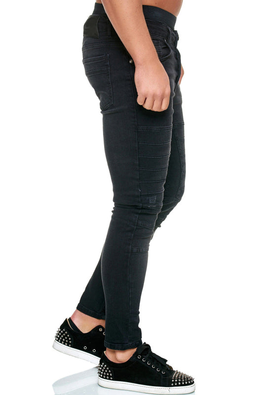 Herren Hochleistungs Slim Jeans mit Distressed-Effekt