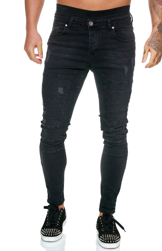 Herren Hochleistungs Slim Jeans mit Distressed-Effekt
