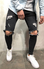Street Style Herren Jeans mit leicht elastischem Denim für alle Jahreszeiten