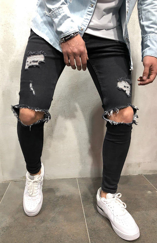 Street Style Herren Jeans mit leicht elastischem Denim für alle Jahreszeiten