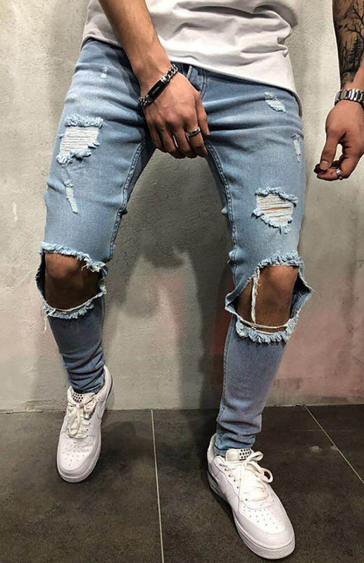 Street Style Herren Jeans mit leicht elastischem Denim für alle Jahreszeiten