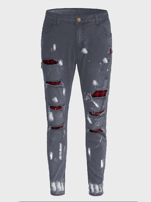 Klassische Denim-Jeans mit leichtem Stretch und seitlichen Taschen