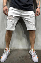 Stylische Mid-Waist Ripped Slim Jeans für Herren