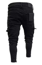 Modische Herren Cargo Jeans mit Strickdesign