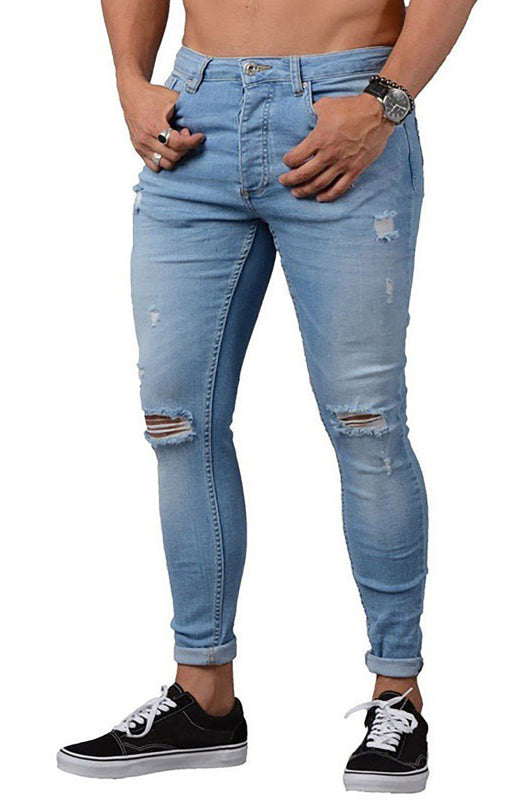 Herren Street Style Jeans mit leichtem Stretch und lässigem Look