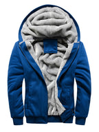 Herrenpullover mit Kapuze, lockerer Sport-Fleece
