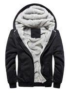 Herrenpullover mit Kapuze, lockerer Sport-Fleece