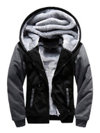Herrenpullover mit Kapuze, lockerer Sport-Fleece