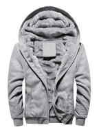 Herrenpullover mit Kapuze, lockerer Sport-Fleece