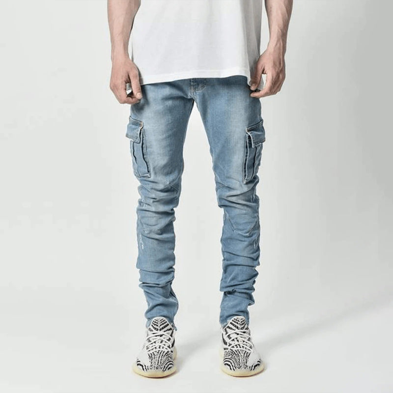 Herren Skinny Jeans mit Seitentaschen