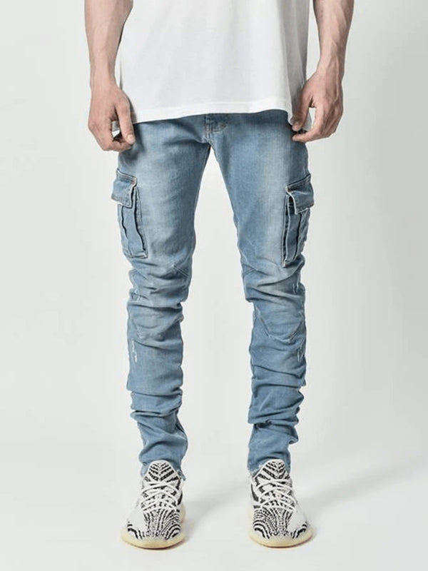 Herren Skinny Jeans mit Seitentaschen