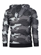 Langarm-Hoodie mit Camouflage-Tasche für Herren