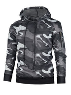 Langarm-Hoodie mit Camouflage-Tasche für Herren