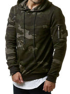 Langarm-Hoodie mit Camouflage-Tasche für Herren