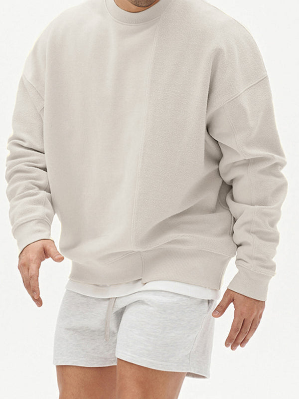 lässiges Herren Sweatshirt mit Rundhalsausschnitt