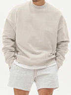 lässiges Herren Sweatshirt mit Rundhalsausschnitt
