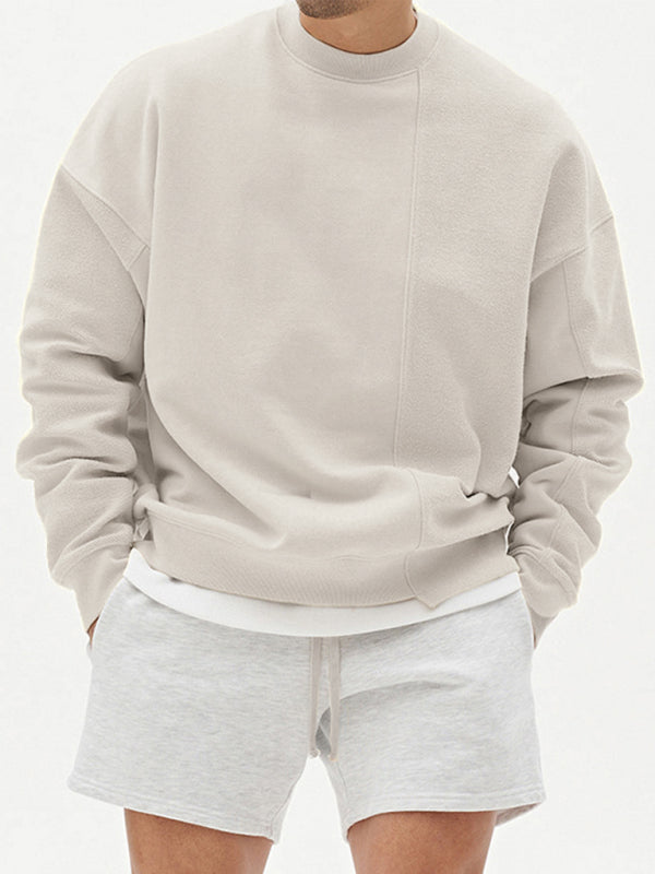 lässiges Herren Sweatshirt mit Rundhalsausschnitt