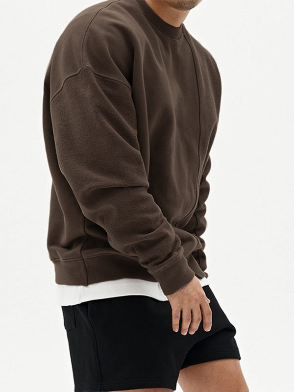 lässiges Herren Sweatshirt mit Rundhalsausschnitt