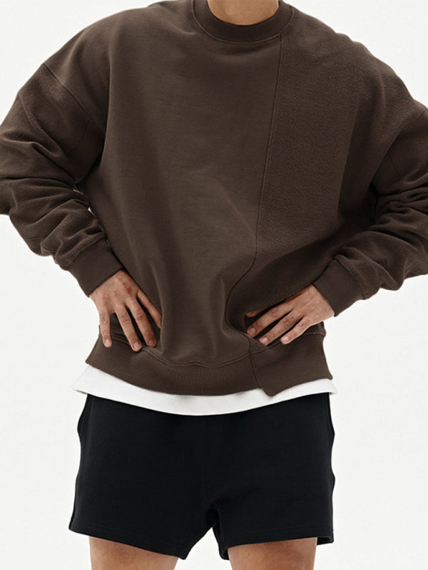 lässiges Herren Sweatshirt mit Rundhalsausschnitt