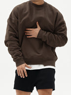 lässiges Herren Sweatshirt mit Rundhalsausschnitt