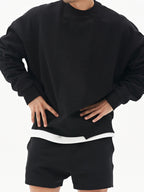 lässiges Herren Sweatshirt mit Rundhalsausschnitt