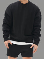 lässiges Herren Sweatshirt mit Rundhalsausschnitt