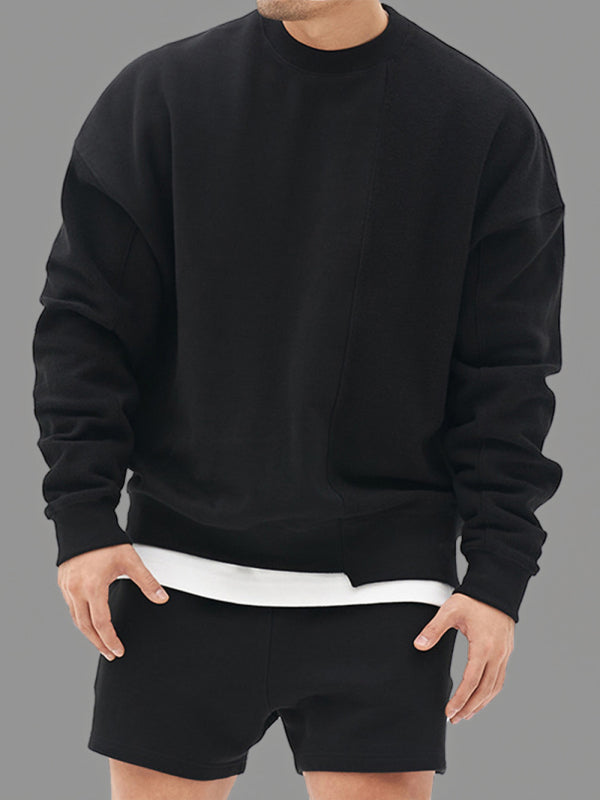 lässiges Herren Sweatshirt mit Rundhalsausschnitt