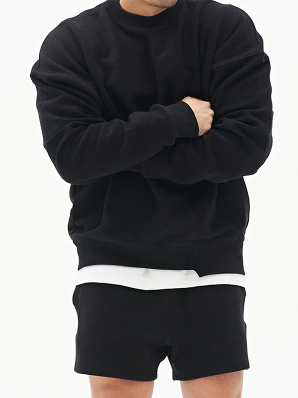 lässiges Herren Sweatshirt mit Rundhalsausschnitt