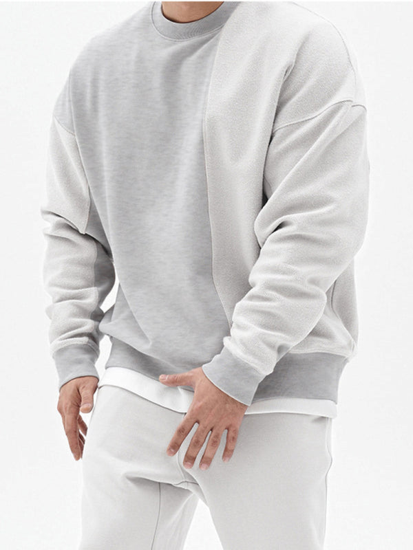 lässiges Herren Sweatshirt mit Rundhalsausschnitt