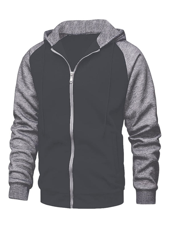 Jacke Strickjacke aus Fleece Hoodie mit Reißverschluss