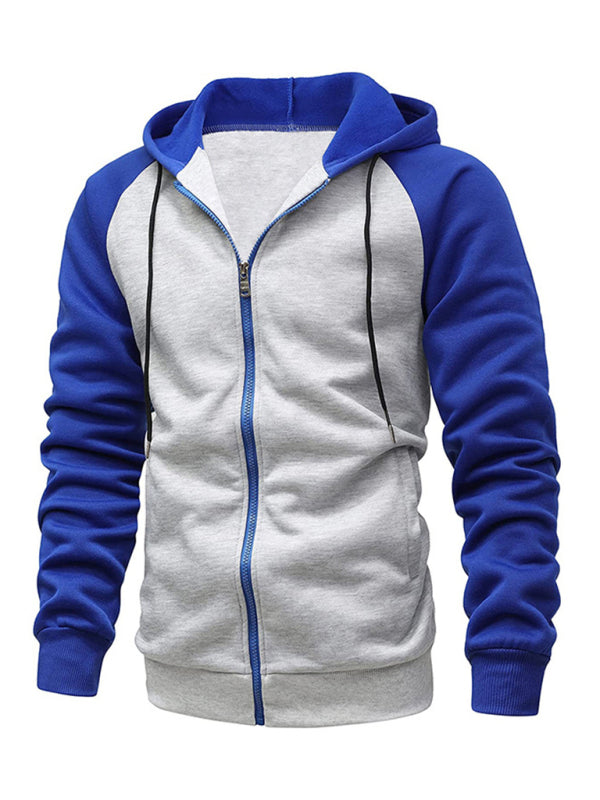 Jacke Strickjacke aus Fleece Hoodie mit Reißverschluss