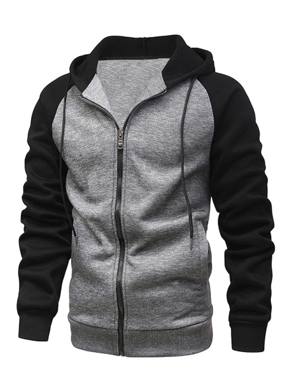 Jacke Strickjacke aus Fleece Hoodie mit Reißverschluss