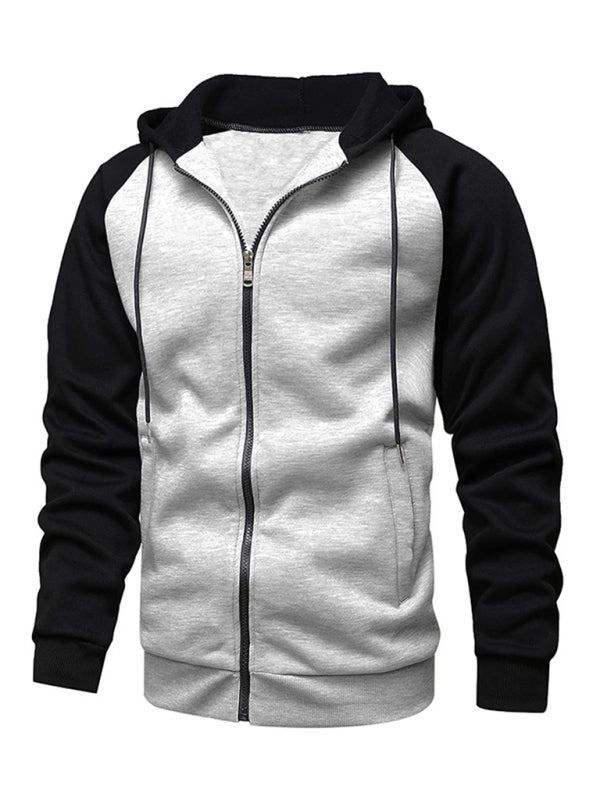 Jacke Strickjacke aus Fleece Hoodie mit Reißverschluss