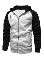 Jacke Strickjacke aus Fleece Hoodie mit Reißverschluss