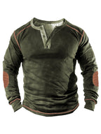 3D-bedruckter Henley-Pullover
