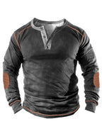 3D-bedruckter Henley-Pullover
