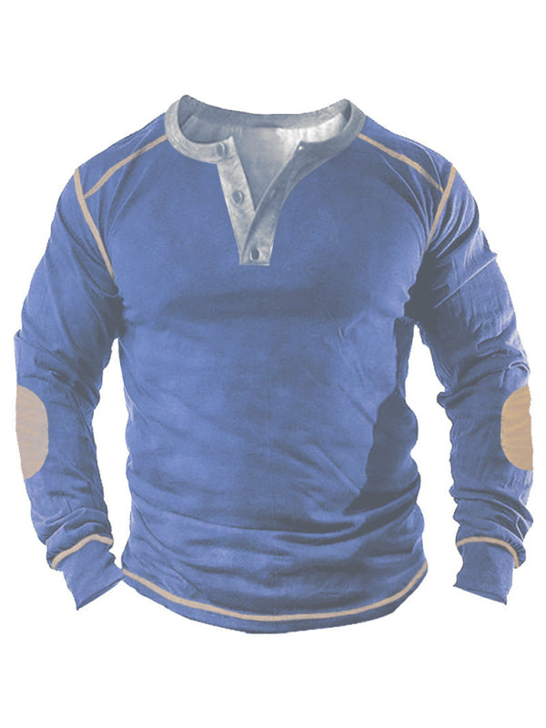 3D-bedruckter Henley-Pullover