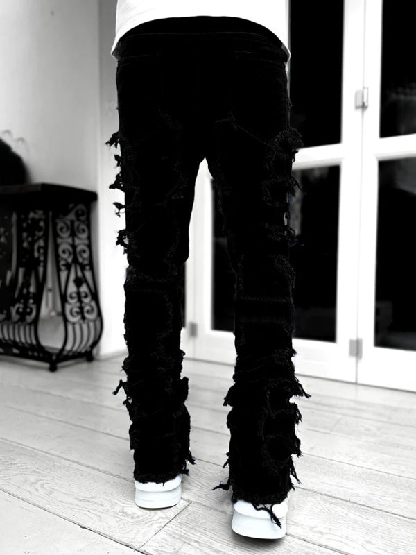 Stretch Denim Straight Pants für Herren