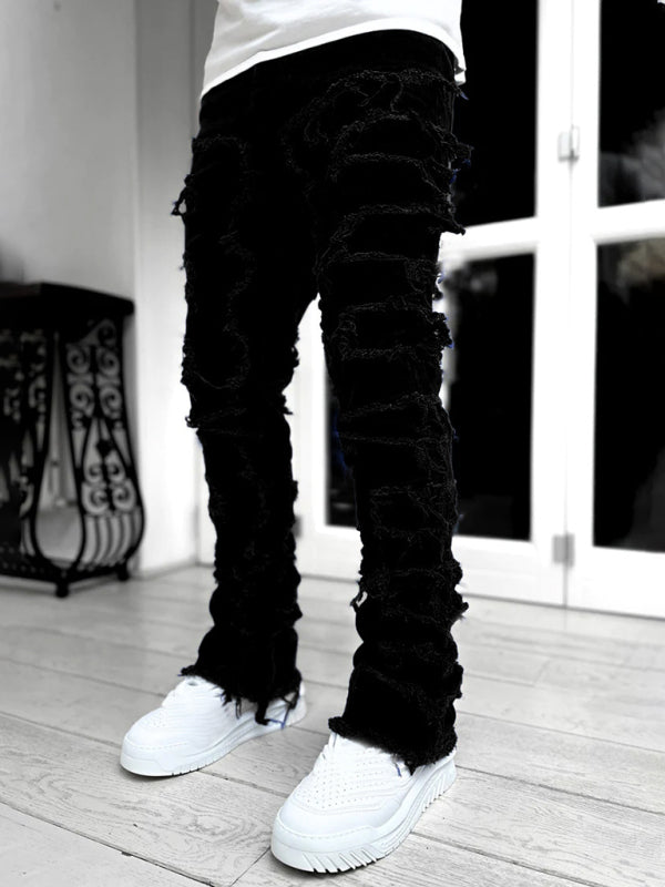 Stretch Denim Straight Pants für Herren
