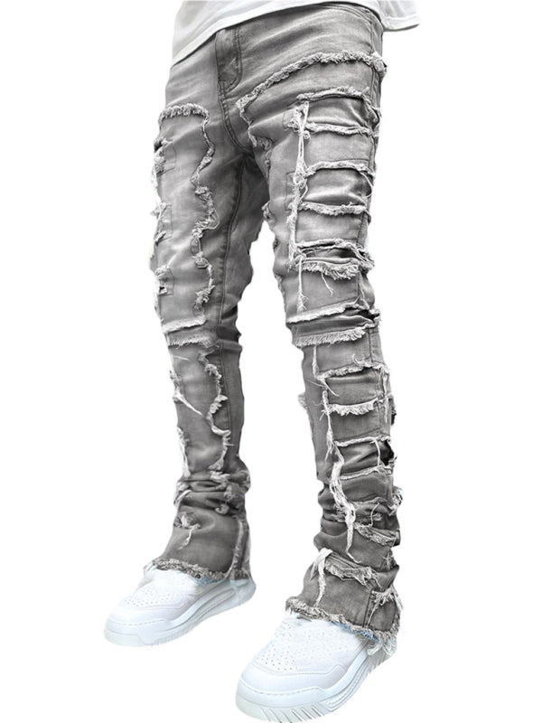 Stretch Denim Straight Pants für Herren