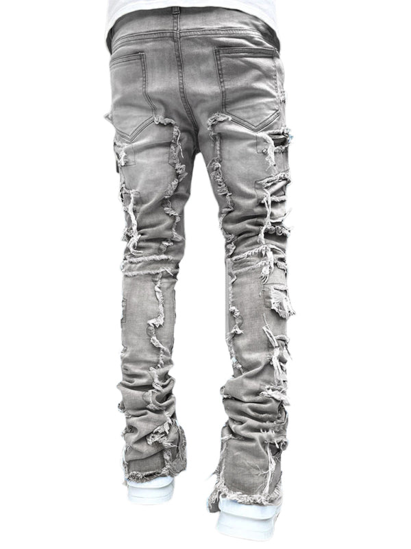 Stretch Denim Straight Pants für Herren