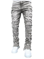 Stretch Denim Straight Pants für Herren