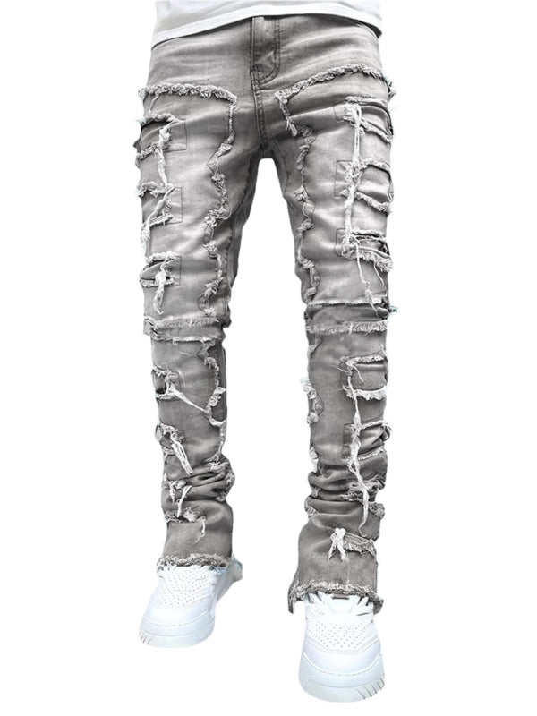 Stretch Denim Straight Pants für Herren