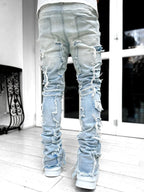 Stretch Denim Straight Pants für Herren