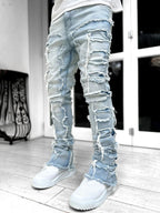 Stretch Denim Straight Pants für Herren