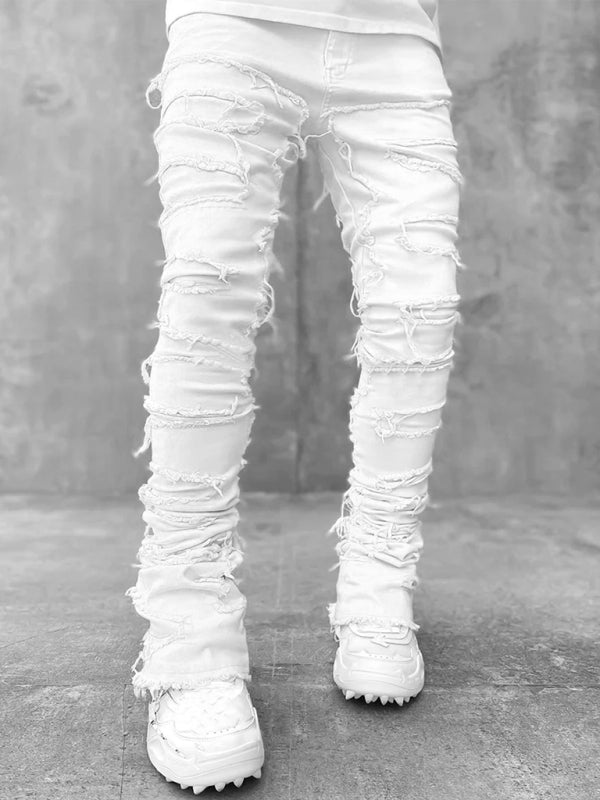 Stretch Denim Straight Pants für Herren