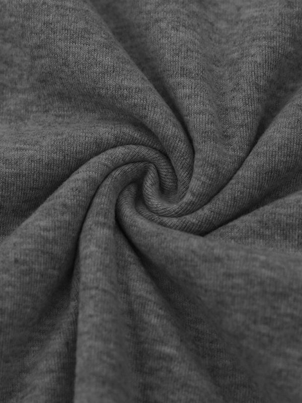 Einfarbiges Langarm-T-Shirt mit Rollkragen für Herren