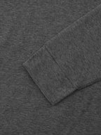 Einfarbiges Langarm-T-Shirt mit Rollkragen für Herren