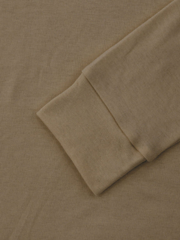 Einfarbiges Langarm-T-Shirt mit Rollkragen für Herren